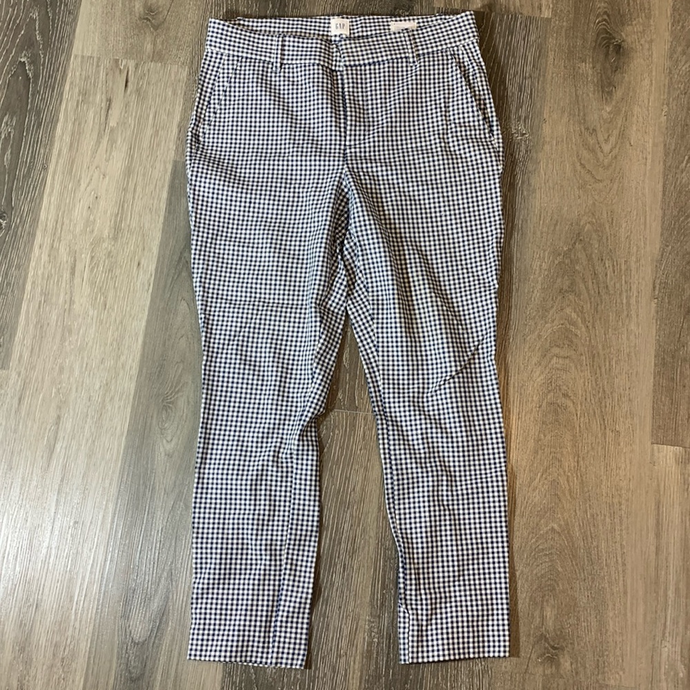 GAP checkers pants size 8